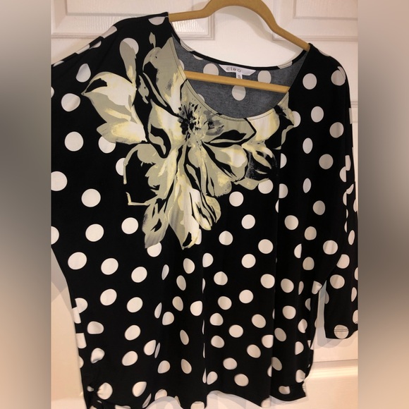 CLEO | Polka Dotted Blouse: XXL - Picture 4 of 16